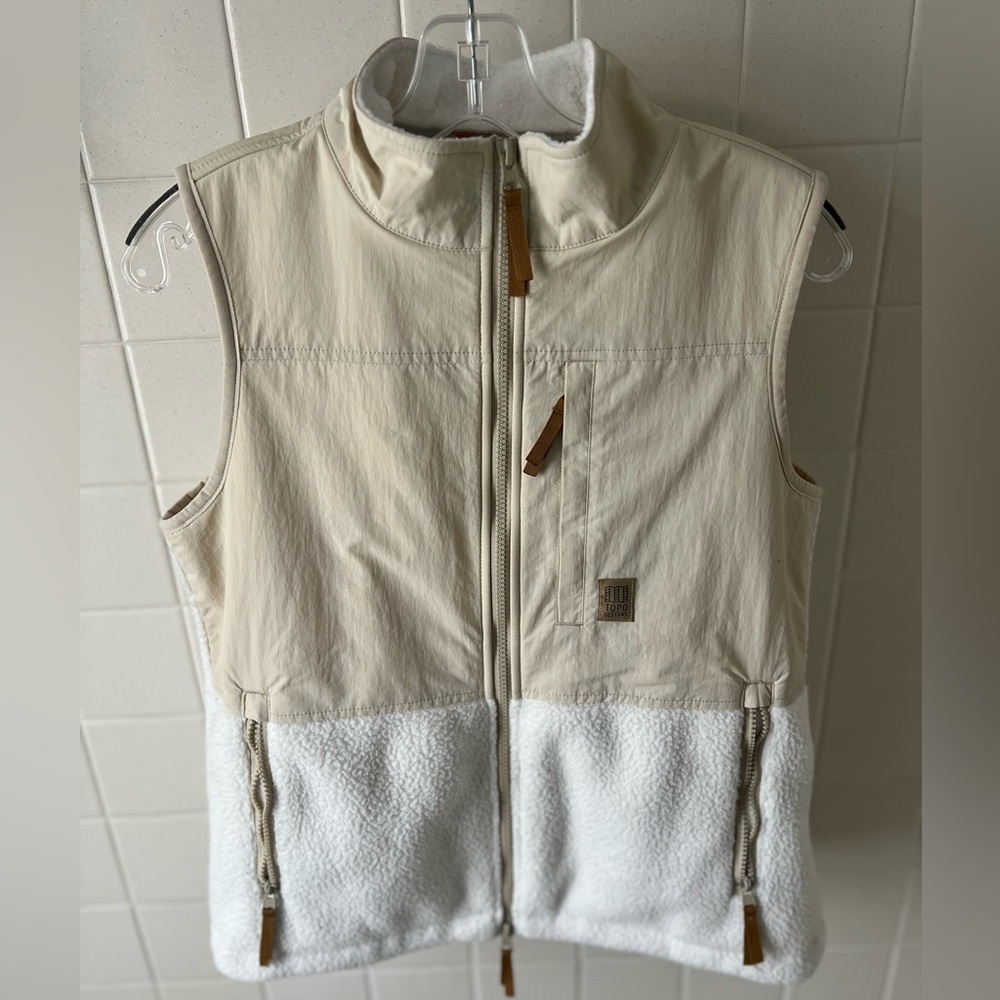 Topo Designs White Fleece Jacket